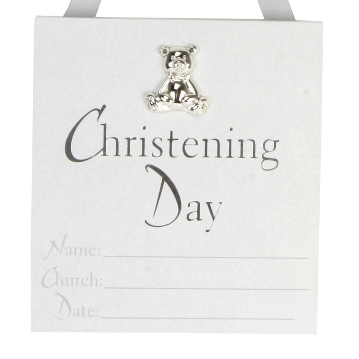 Christening Hanging Plaque - Chic Petit