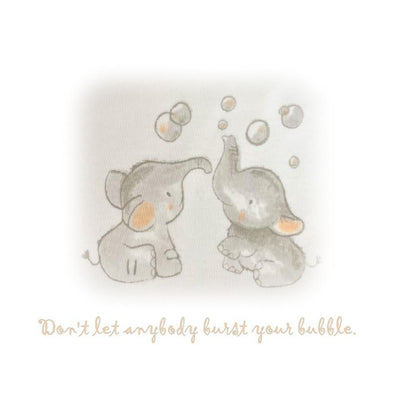 'Don't Let Anybody Burst Your Bubble' Elephant Picture - Chic Petit