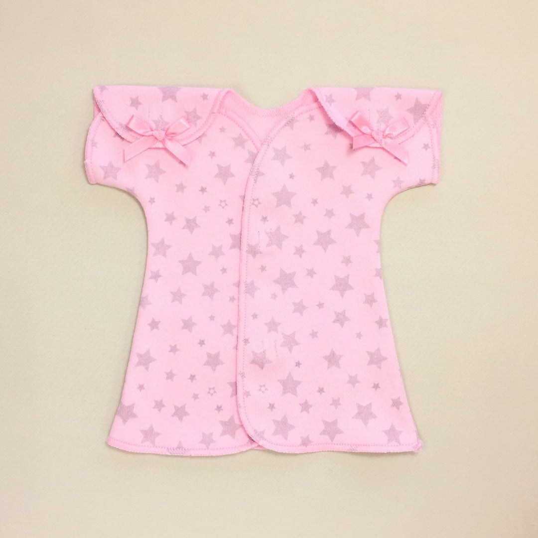 Fit & Flare NICU Dress Pink Stars - Chic Petit