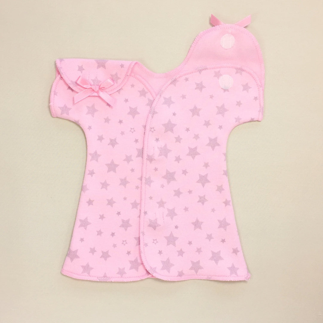 Fit & Flare NICU Dress Pink Stars - Chic Petit