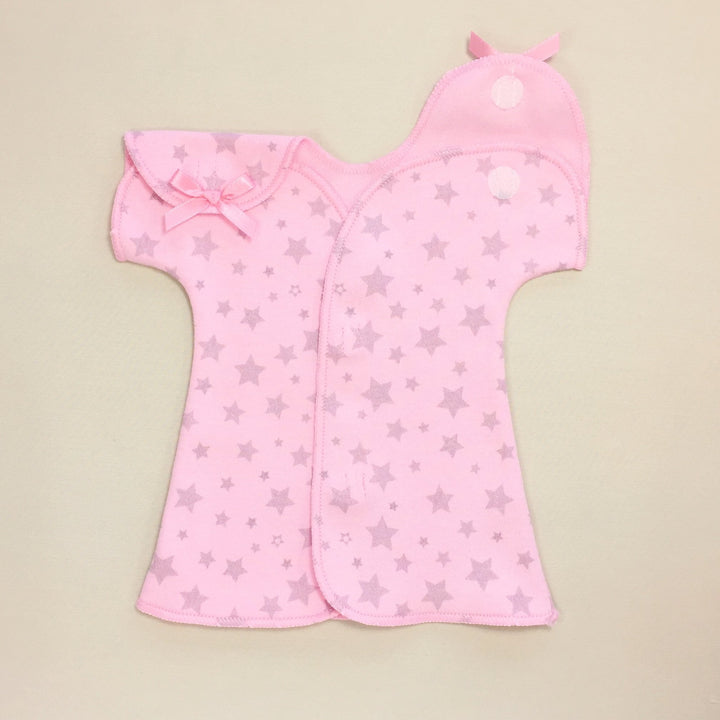 Fit & Flare NICU Dress Pink Stars - Chic Petit