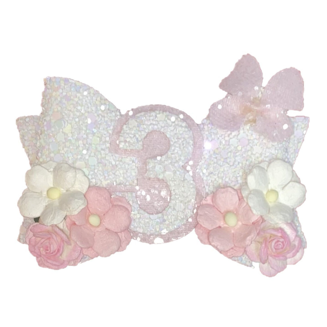 Girls 3rd Birthday Hairclip - Chic Petit