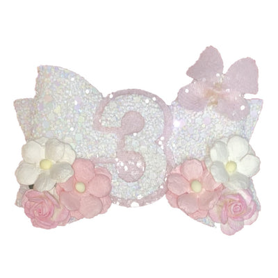 Girls 3rd Birthday Hairclip - Chic Petit