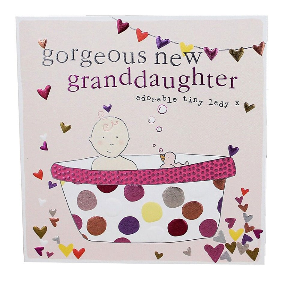 Gorgeous New Granddaughter Card - Chic Petit