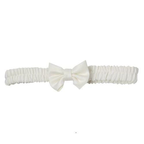 Ivory or White Christening Dress with Pearls and Headband - Chic Petit