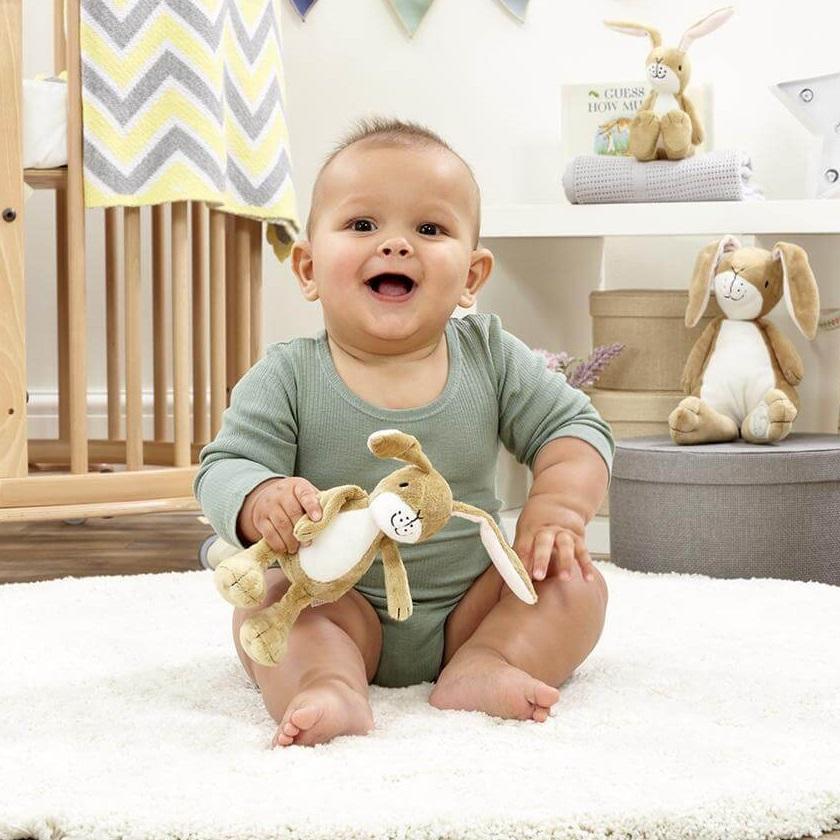 Little Nutbrown Hare Soft Plush Rattle - Chic Petit
