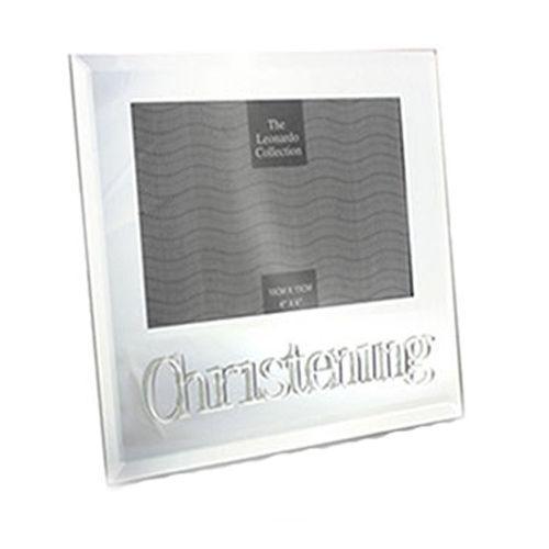 Mirrored Christening Photo Frame - Chic Petit
