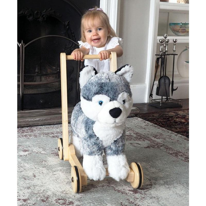 Mishka the Husky Dog Push Along - Chic Petit