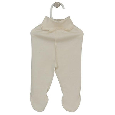 Organic Cotton Cream Premature Bottoms with Feet - Chic Petit