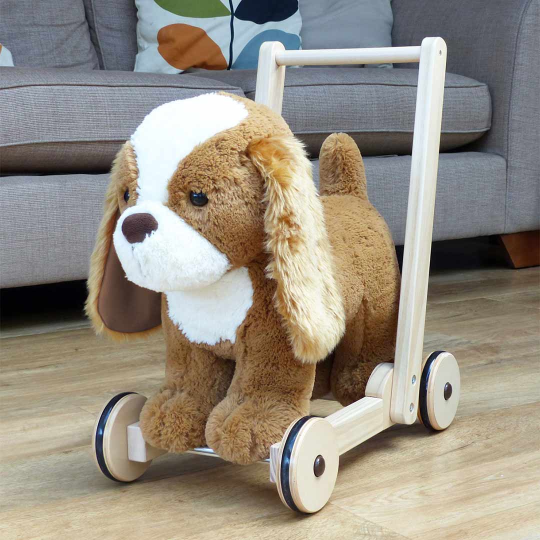 Peanut King Charles Spaniel Pup Push Along Walker - Chic Petit