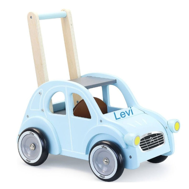 Personalised Citroen 2CV Car Baby Walker Push Along - Chic Petit