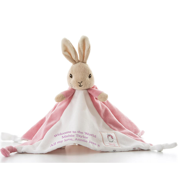 Beatrix Potter Flopsy Bunny soft plush comforter for newborns