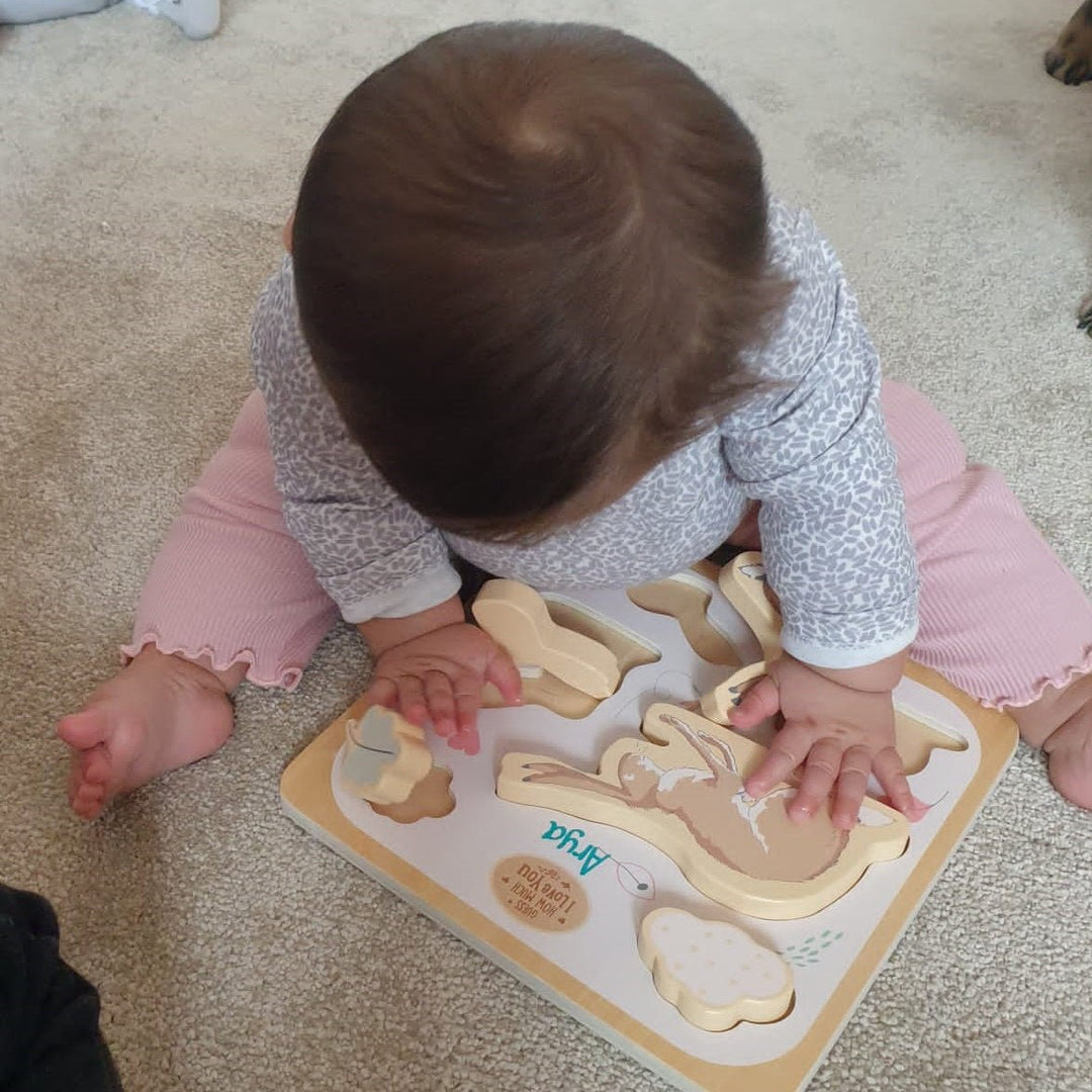 Personalised Guess How Much I Love You Chunky Wooden Puzzle - Chic Petit