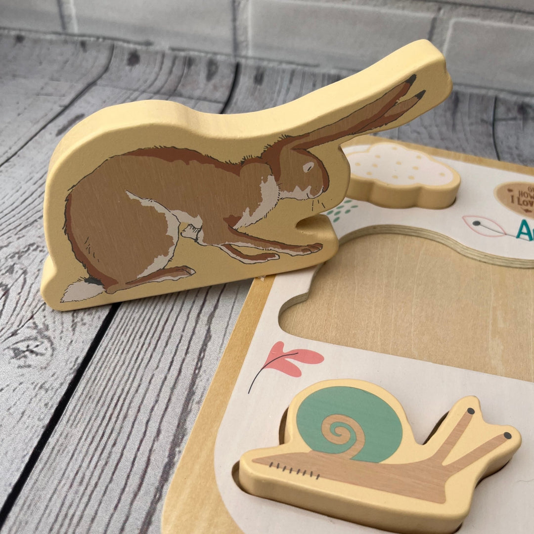 Personalised Guess How Much I Love You Chunky Wooden Puzzle - Chic Petit