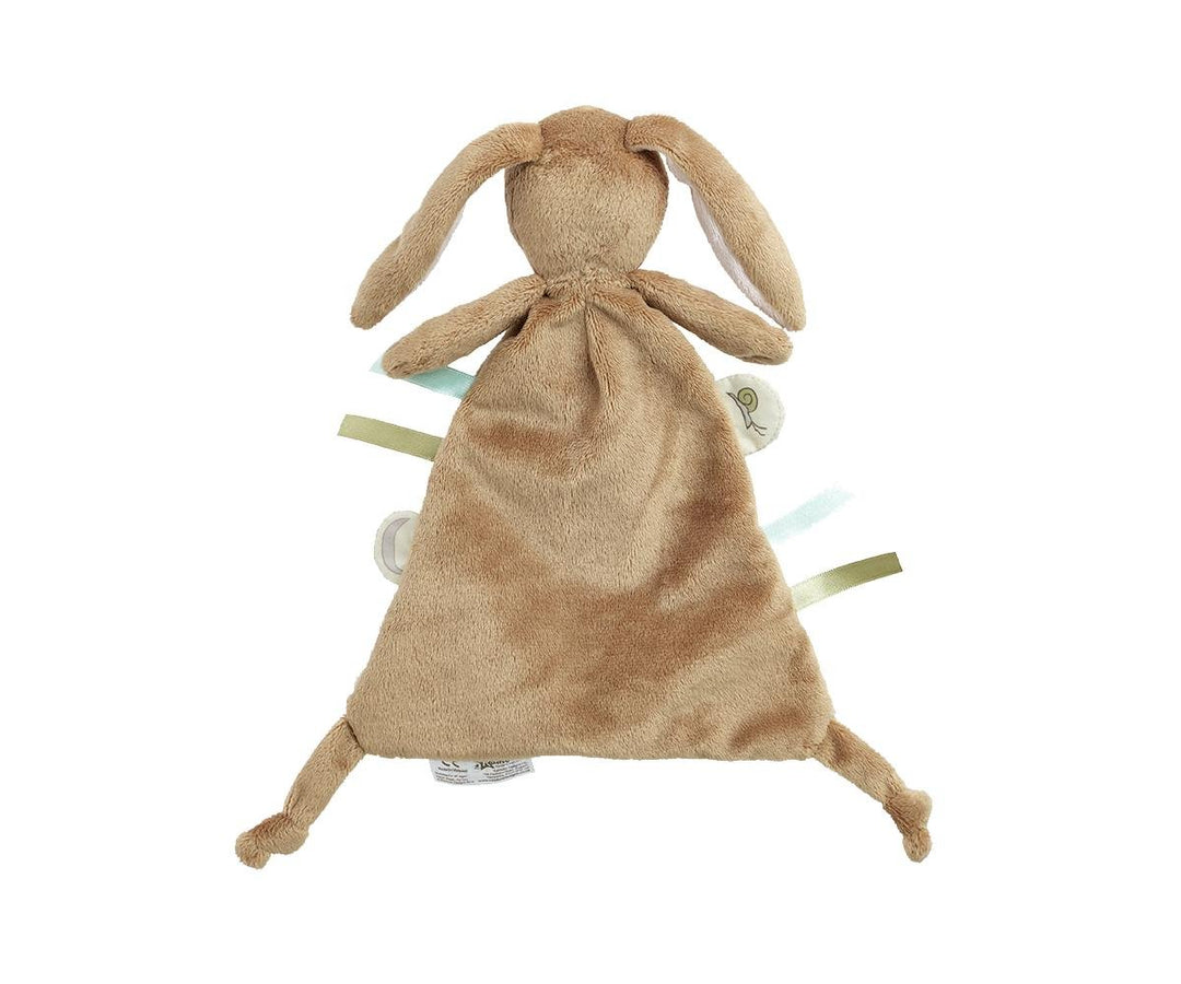 Soft sensory comforter featuring Little Nutbrown Hare with floppy ears