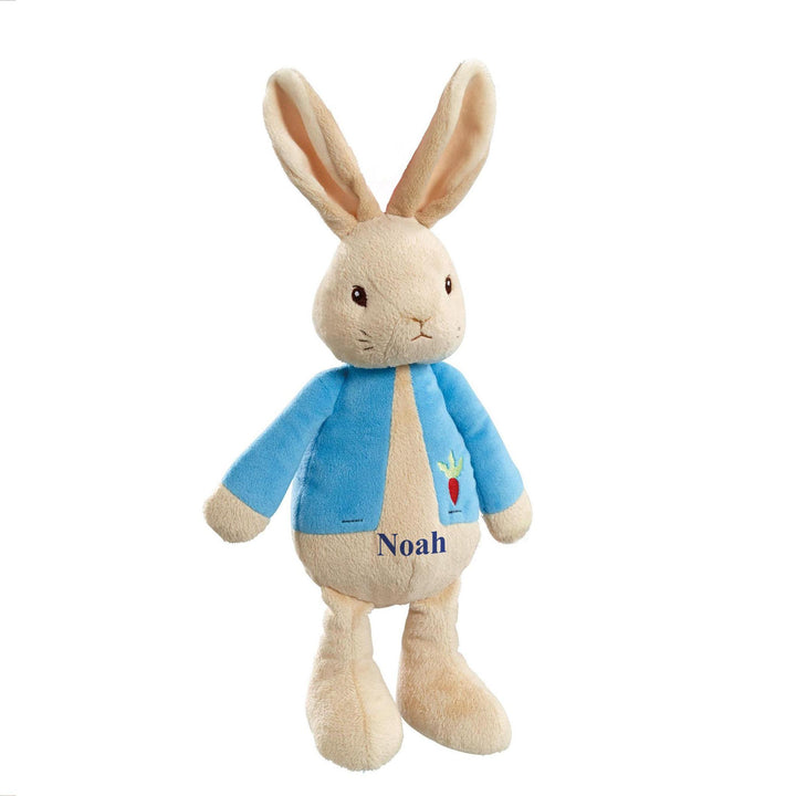 Personalised Peter Rabbit soft toy with baby’s name