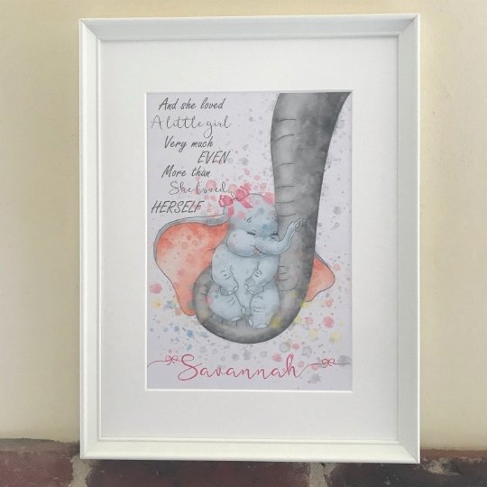 Personalised Nursery Picture For Baby Girls - Chic Petit