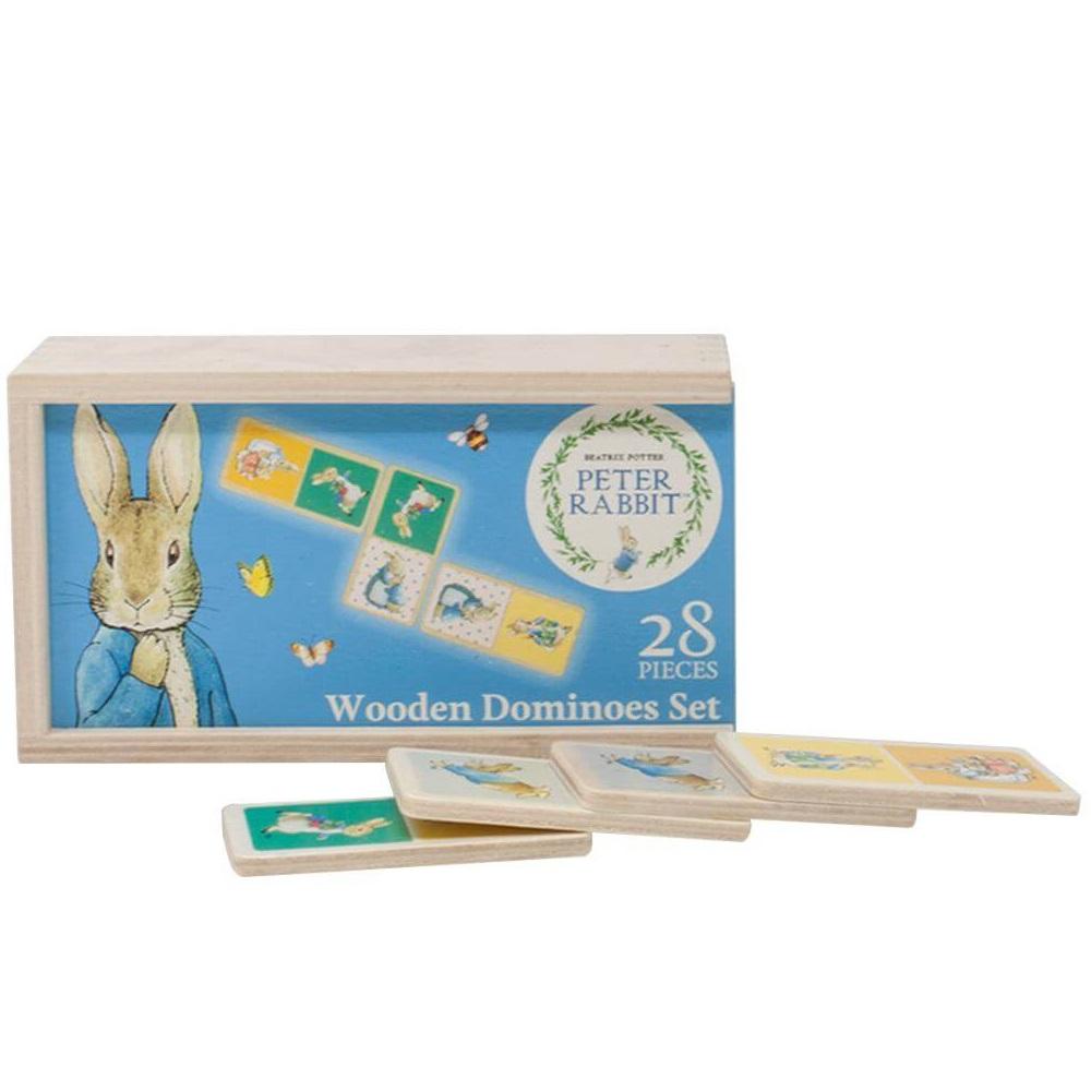 Personalised Peter Rabbit Wooden Dominos Set - Chic Petit