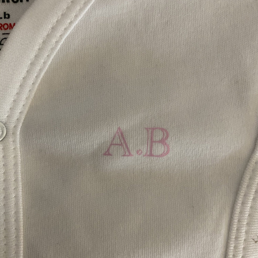 Personalised White Incubator Premature Baby Vests - Chic Petit