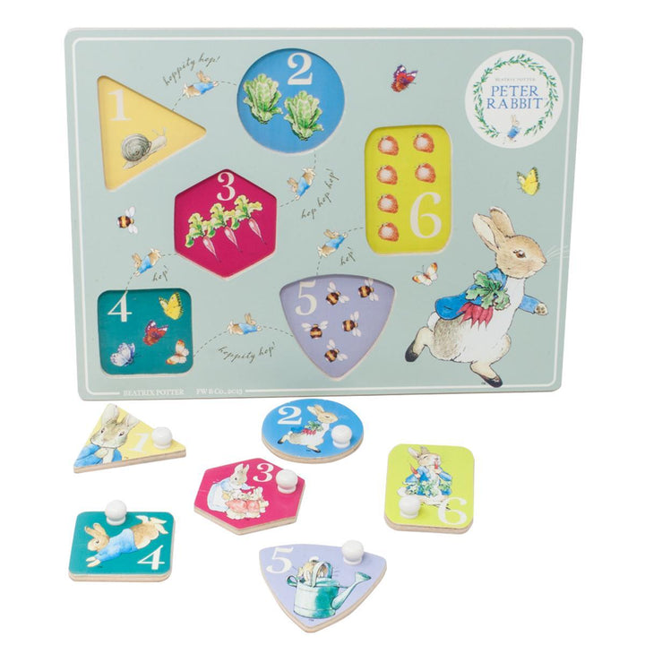 Peter Rabbit Wooden Peg Puzzle - Chic Petit