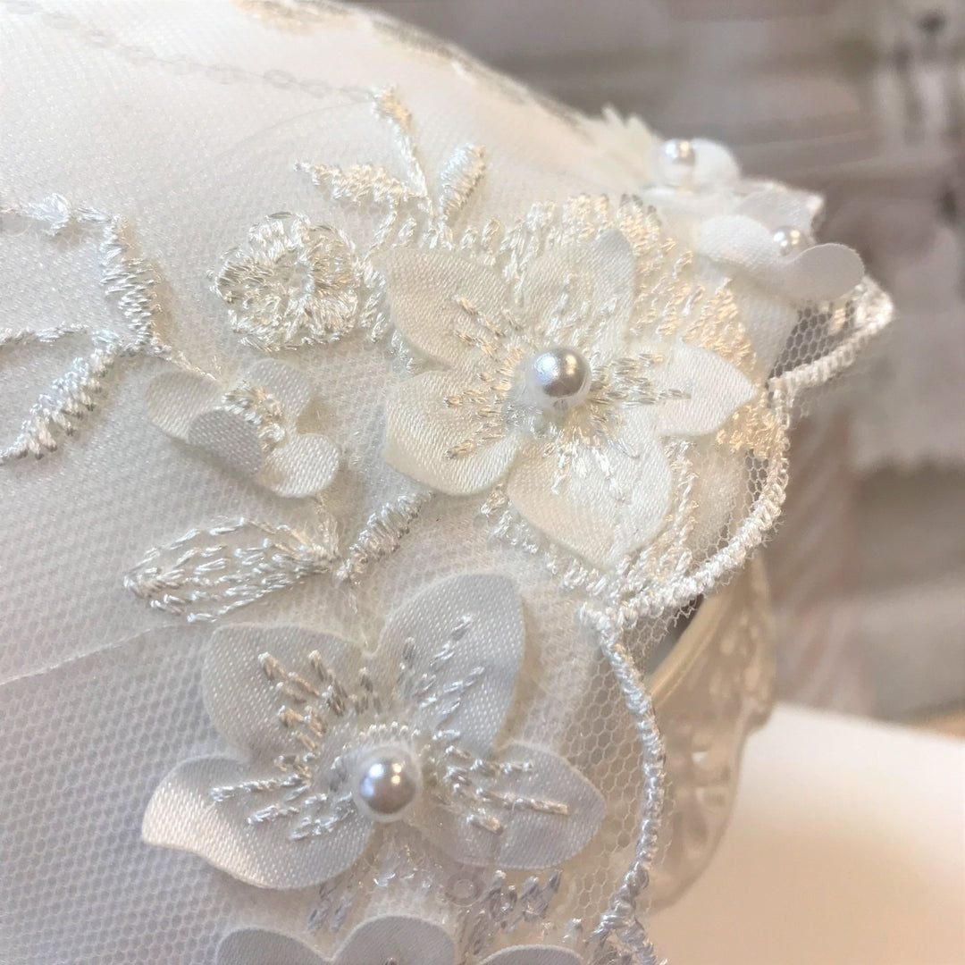 Rachael Ivory Christening Gown and Bonnet - Chic Petit