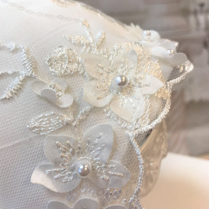 Rachael Ivory Christening Gown and Bonnet - Chic Petit