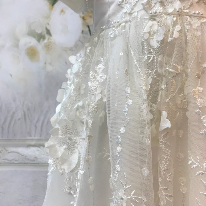 Rachael Ivory Christening Gown and Bonnet - Chic Petit