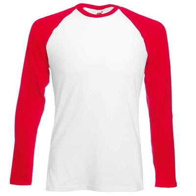 Red and White Long Sleeve Top - Why not Personalise me! - Chic Petit