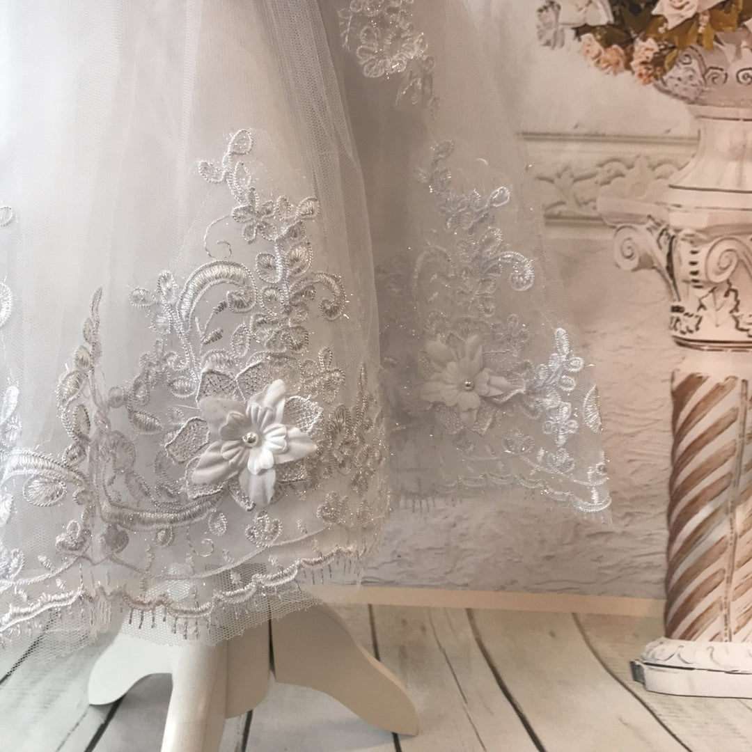 Riya Ivory or White Christening / Baptism Dress - Chic Petit
