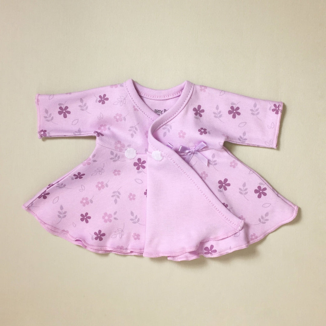 Ruffled NICU Dress & Headband - Lilac Daisy - Chic Petit