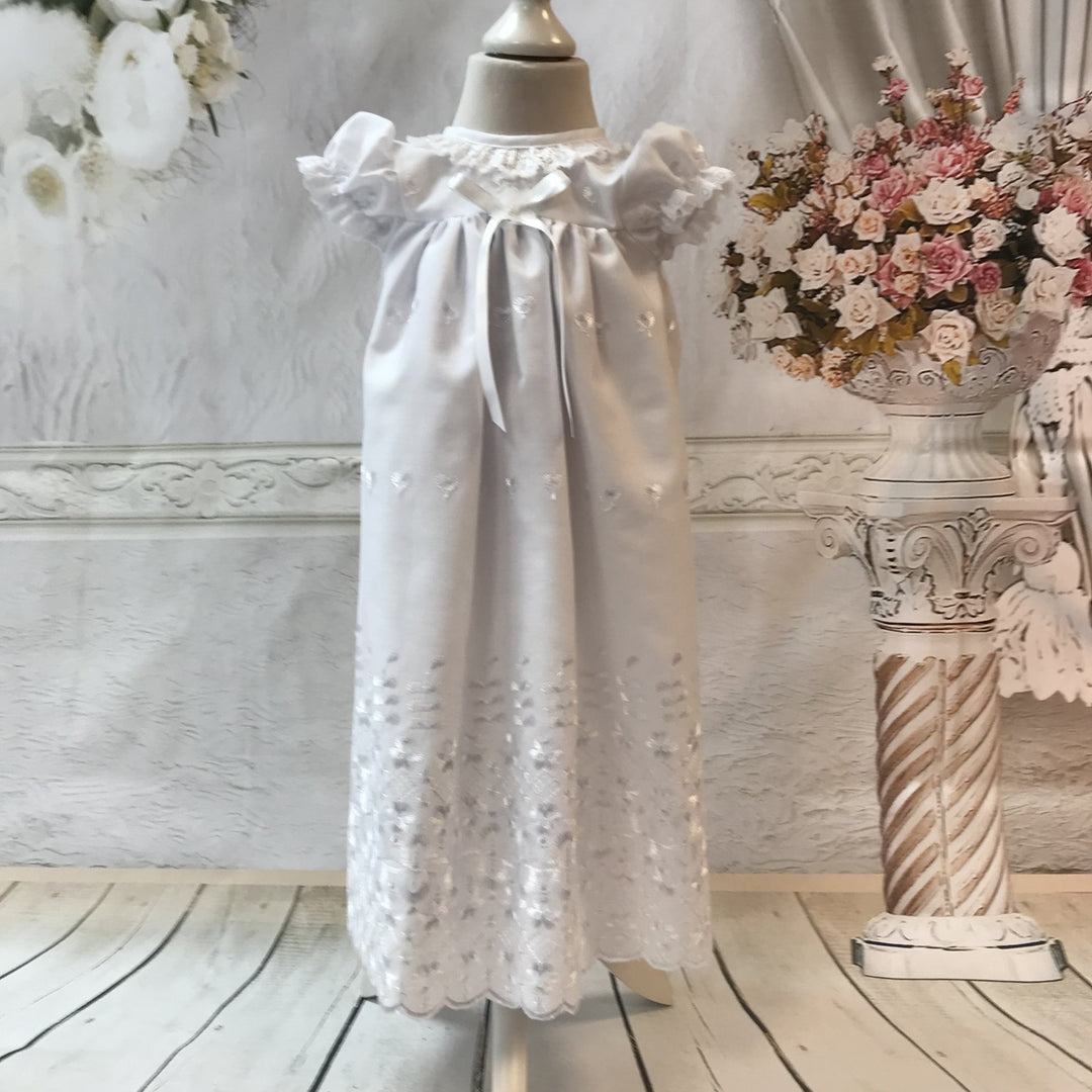 Small Baby Christening Gown and Bonnet - Chic Petit