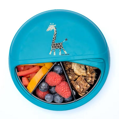 SnackDISC™ Kids Snack Box - Turquoise - Chic Petit