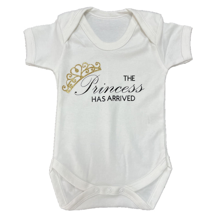 'The Princess Has Arrived' Romper, Vest, Hat Set in a Gift Box - Chic Petit