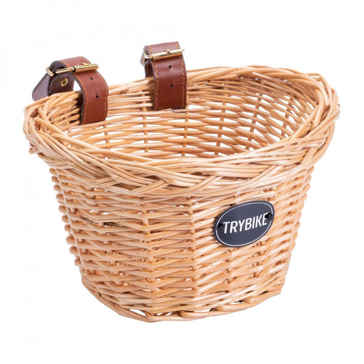 Trybike Balance Bike Wooden Wicker Basket - Chic Petit