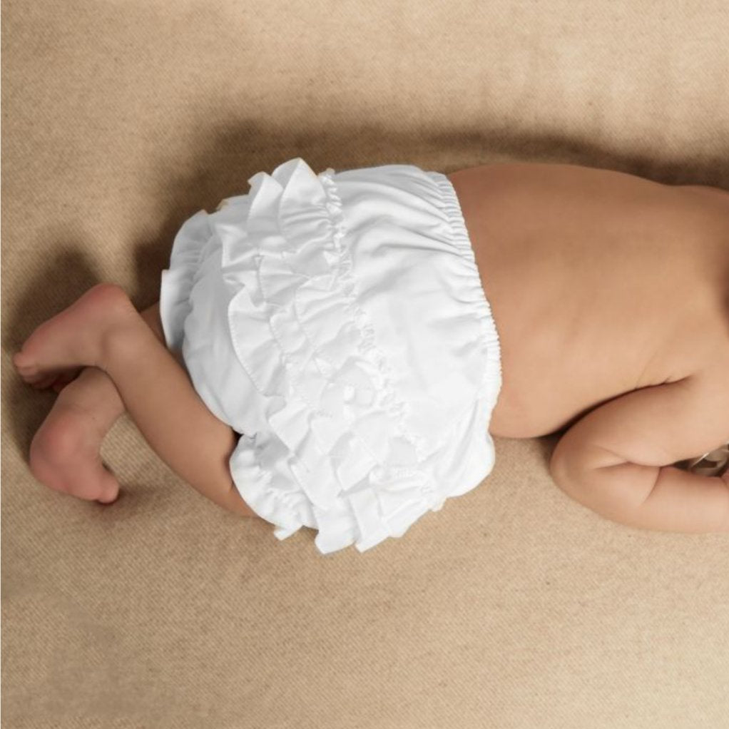 White Frilly Knickers - 12-18m - Chic Petit