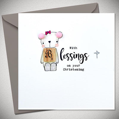 With Blessings (Girl) - On Your Christening - Chic Petit