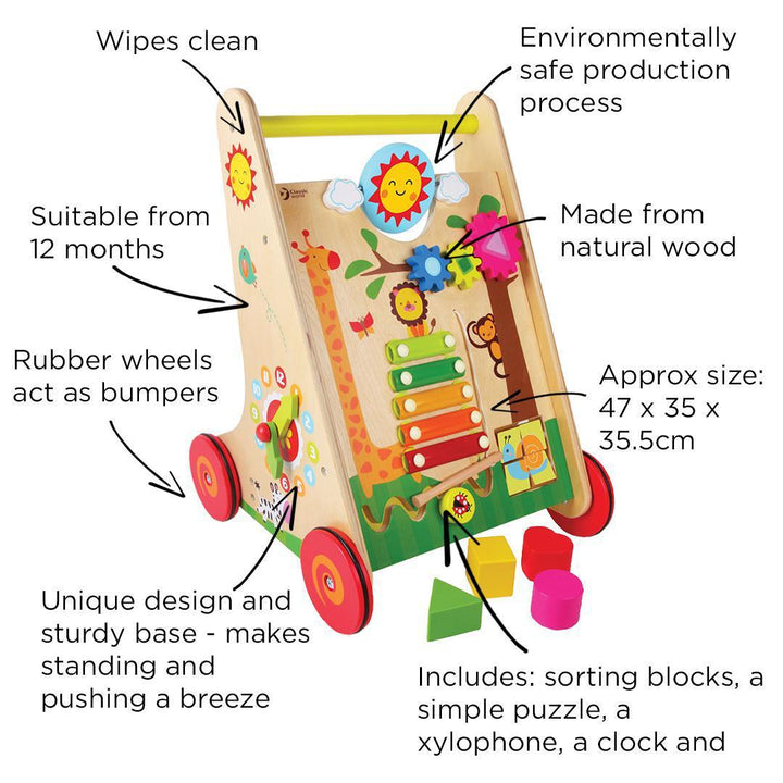 Wooden Learning Activity Walker - Chic Petit